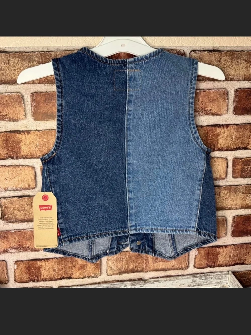 Levi's Girls Blue Denim Vest Size Medium